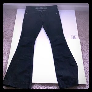 Black bell bottom jeans